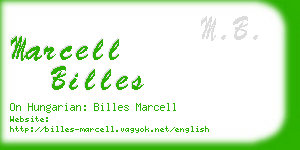 marcell billes business card